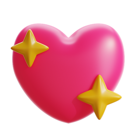 Shining Heart 3D Icon