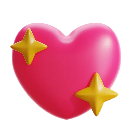 Shining Heart 3D Icon