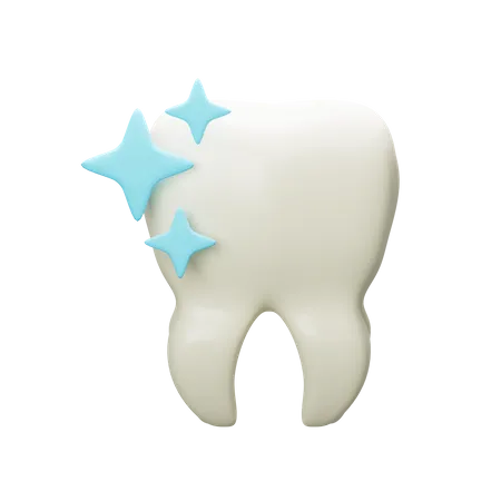 Shining Tooth  3D Icon