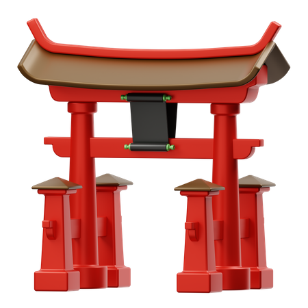 Shinto  3D Illustration