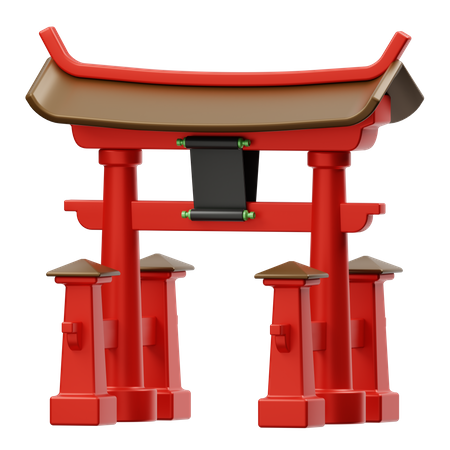 Shinto 3D Illustration