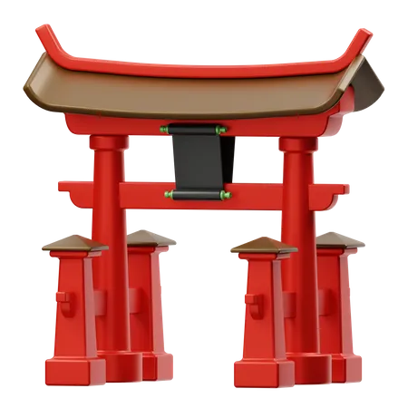 Shinto  3D Illustration