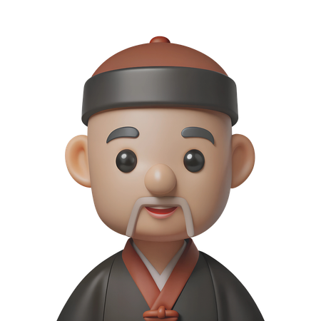 Shinto Priest Avatar  3D Icon