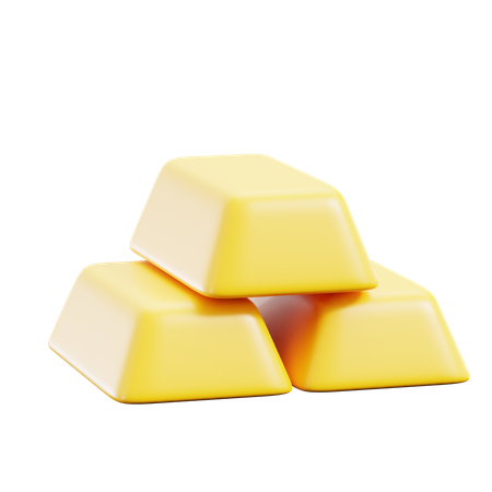 Shiny Gold Investment  3D Icon