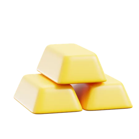 Shiny Gold Investment  3D Icon