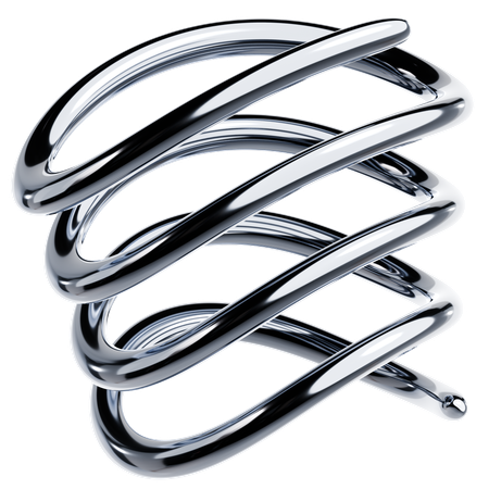 빛나는 금속 모양  3D Icon