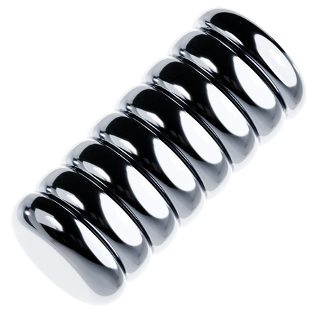 빛나는 금속 모양  3D Icon