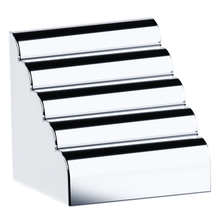 빛나는 금속 모양  3D Icon