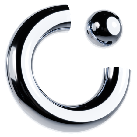 빛나는 금속 모양  3D Icon