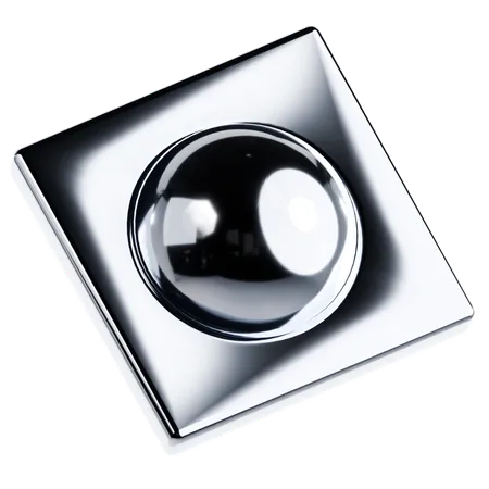 Shiny Metallic Shape  3D Icon