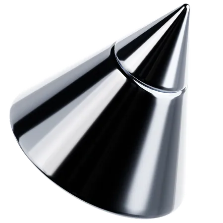 Shiny Metallic Shape  3D Icon