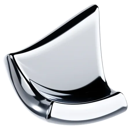 Shiny Metallic Shape  3D Icon