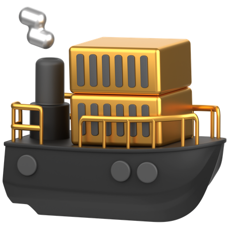 Ship  3D Icon