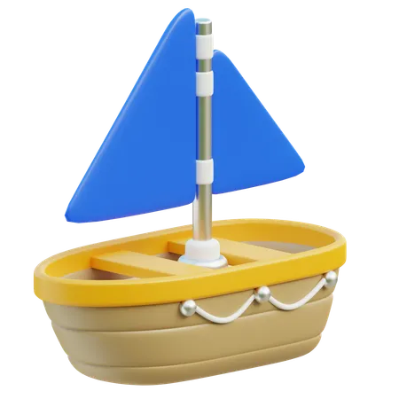 3 D Ship Boat Icon 3D Icon