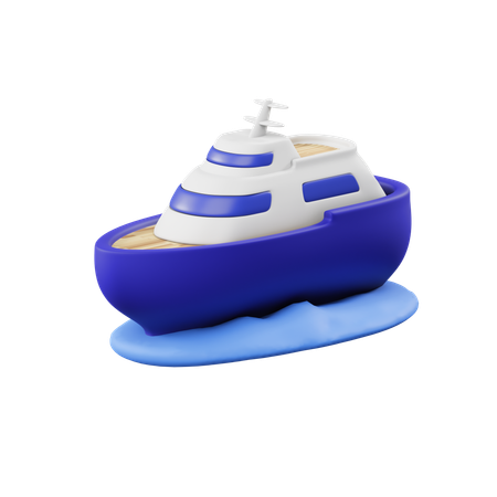 Ship  3D Icon