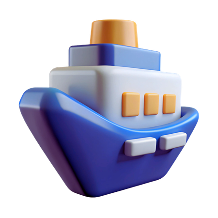 Ship  3D Icon
