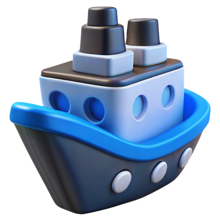 Ship  3D Icon