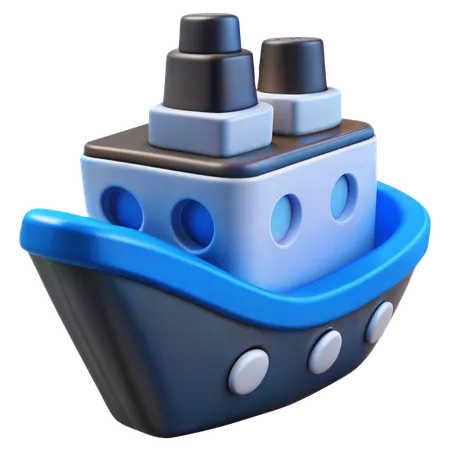 Ship  3D Icon