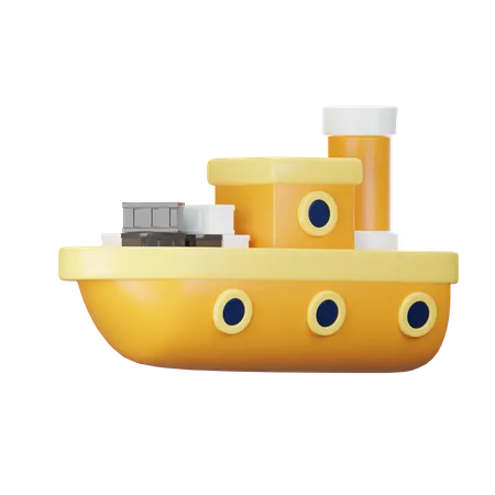 Ship  3D Icon