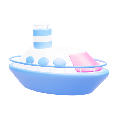 Ship  3D Icon