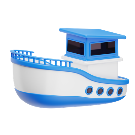 Ship  3D Icon