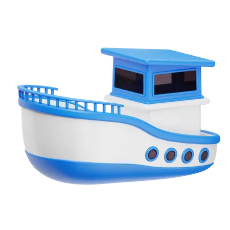 Ship  3D Icon