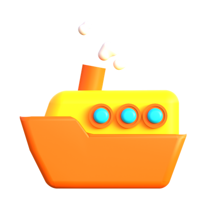 Ship  3D Icon