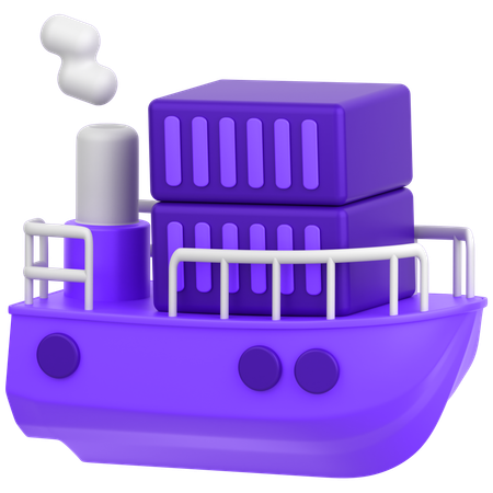 Ship  3D Icon