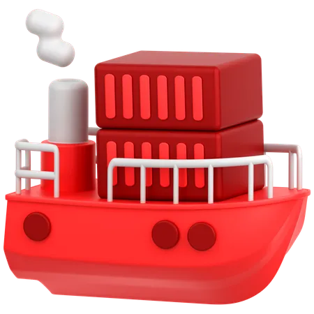 Ship  3D Icon