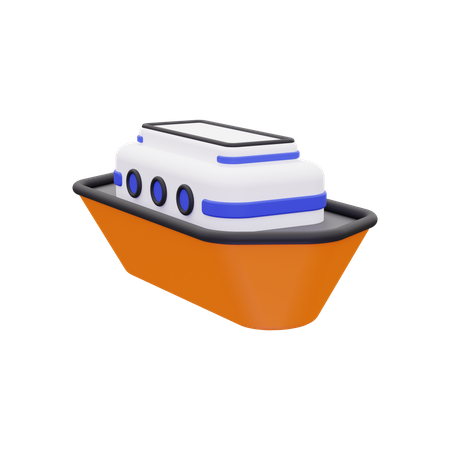 Ship  3D Icon