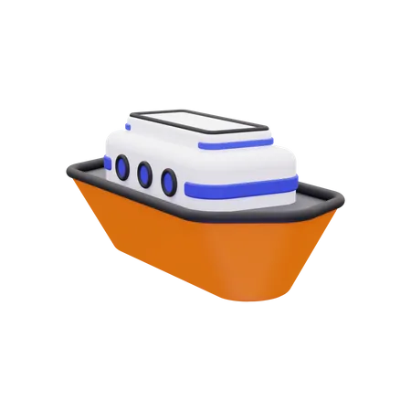 Ship  3D Icon