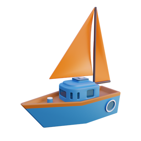 Ship  3D Icon