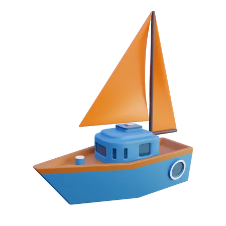 Ship  3D Icon