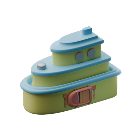 Ship  3D Icon