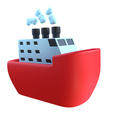 Ship  3D Icon