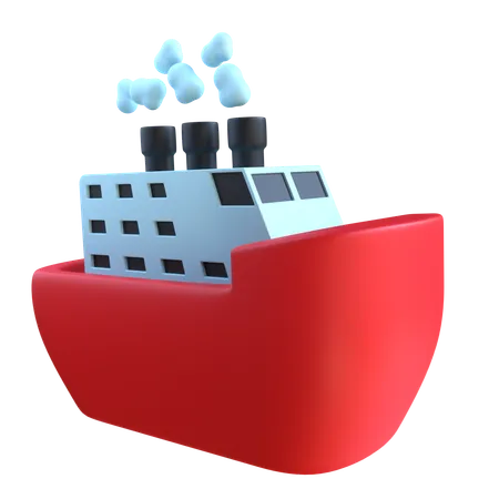 Ship  3D Icon