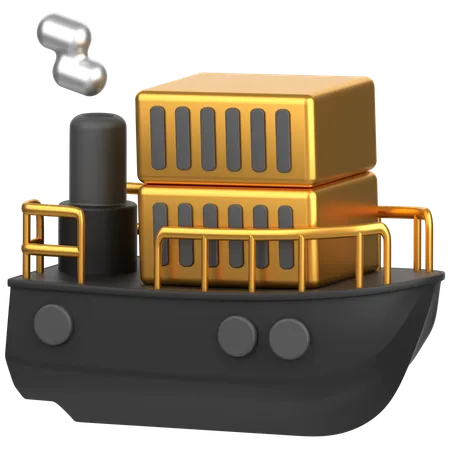 Ship  3D Icon