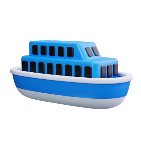 Ship  3D Icon