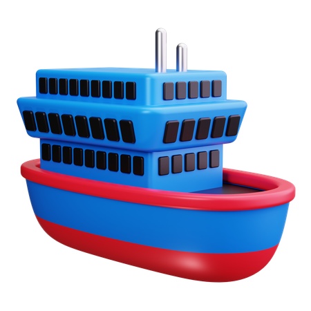 Ship  3D Icon