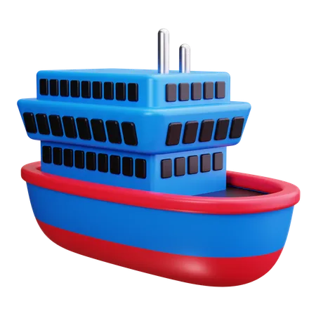 Ship  3D Icon