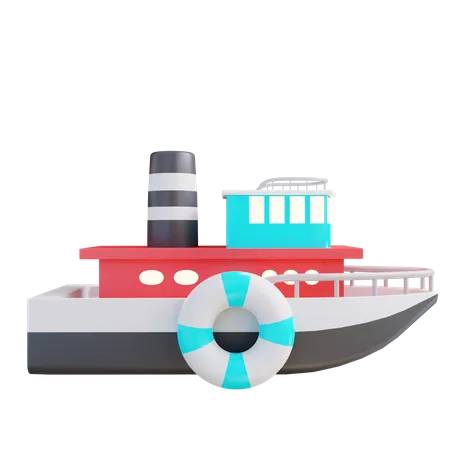 Ship  3D Icon