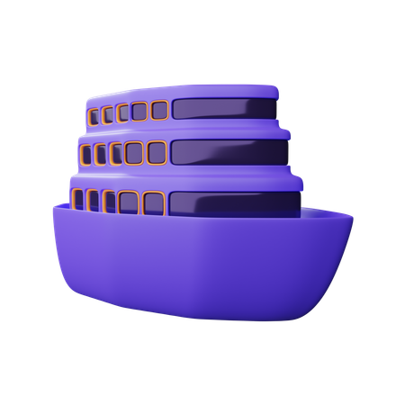 Ship  3D Icon