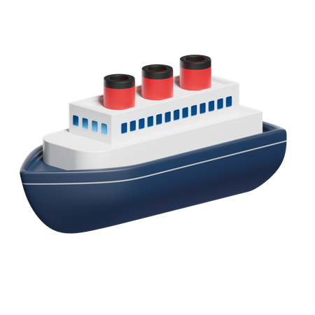 Ship  3D Icon