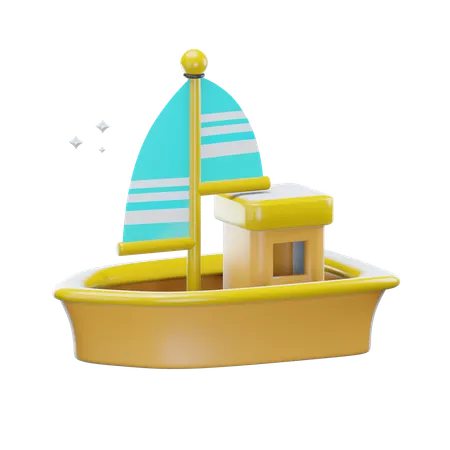 Ship  3D Icon