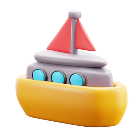 Ship  3D Icon