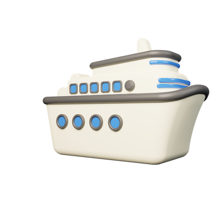 Ship  3D Icon