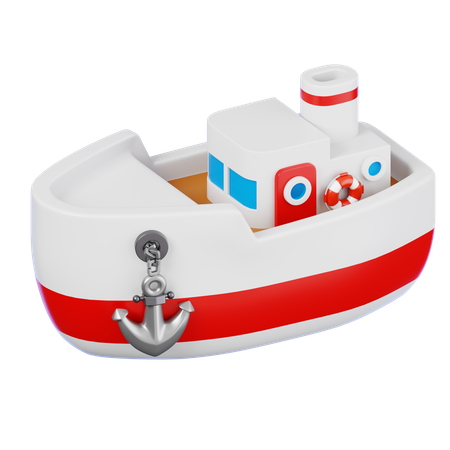 Ship  3D Icon