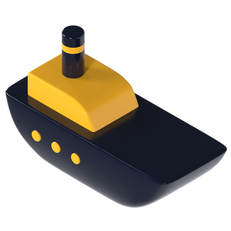 Ship  3D Illustration