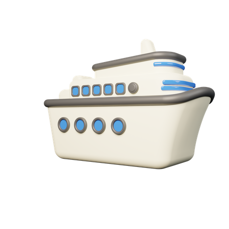 Ship  3D Illustration