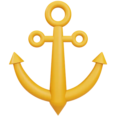 Ship Anchor  3D Icon